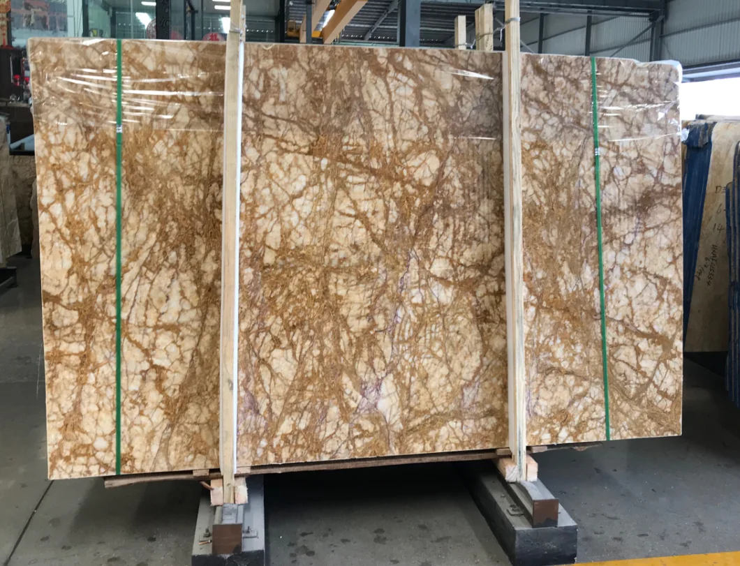 Natural Stone Polished Golden/Yellow/Beige Marble