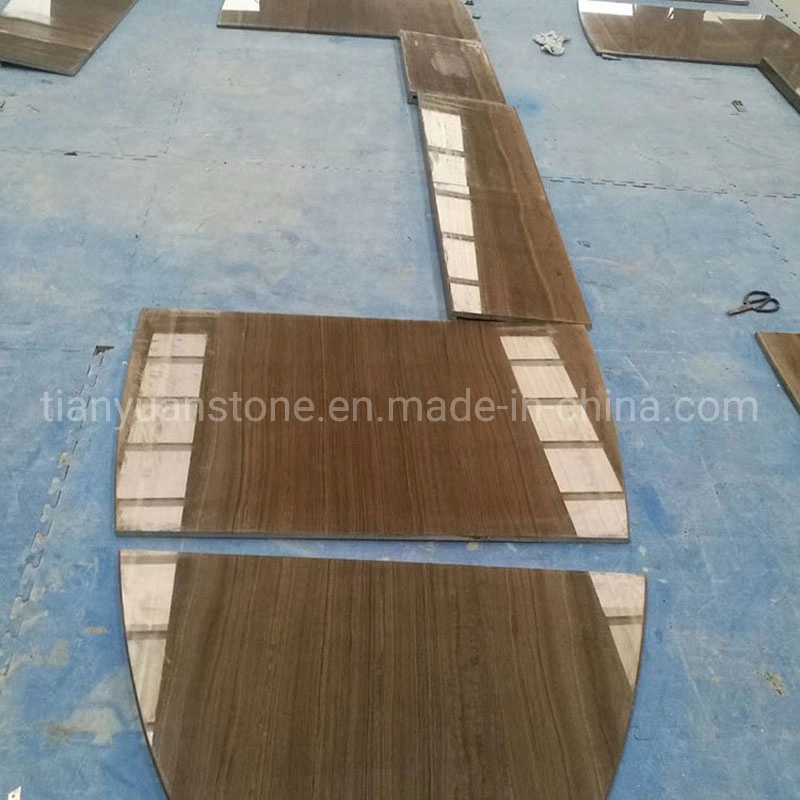 Obama Wood Stone Black Marble for Slabs/Wall/Flooring Tiles/Vanity Tops with Vein/Cross Cut