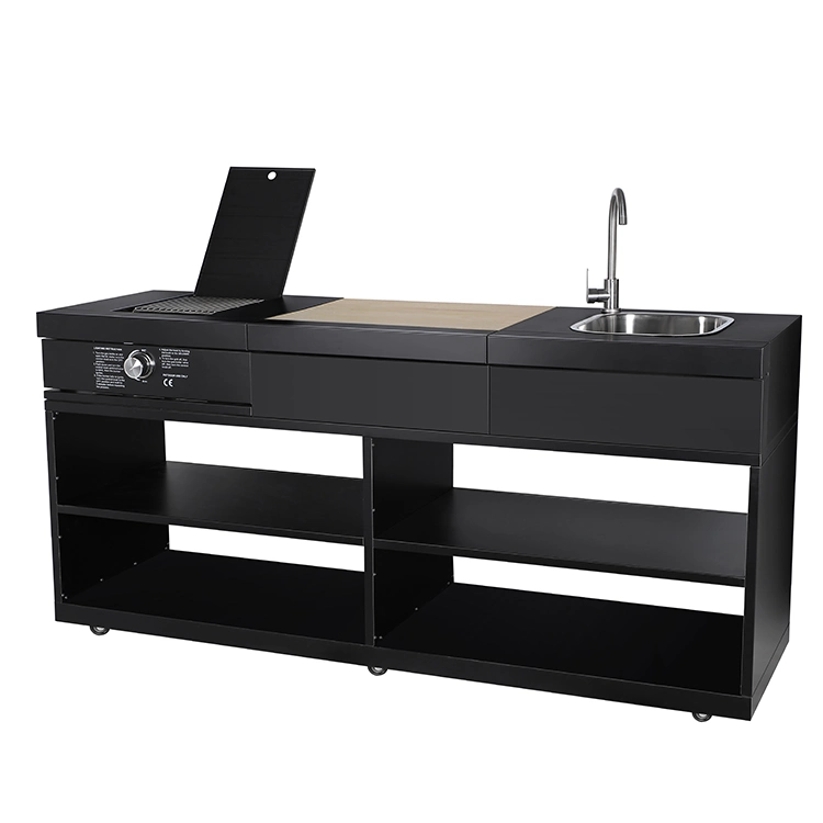 2023 New Arrival Stainless Steel Counter Tops Black Multifunction Sink Counter