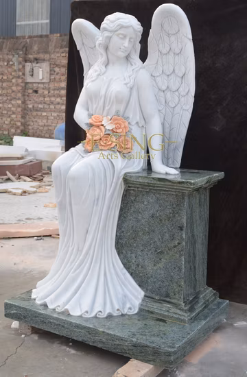 Lady Angel Mármol Lápida Cementerio Cementerio Monumentos Mármol Lápida Lápida de piedra para ventas